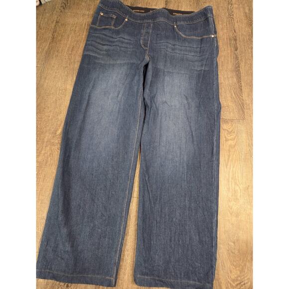 Nygard Luxe Denim Straight Jeans Jambe Droite 360° 4 Way Stretch Plus 2X 20W-22W - Picture 1 of 4